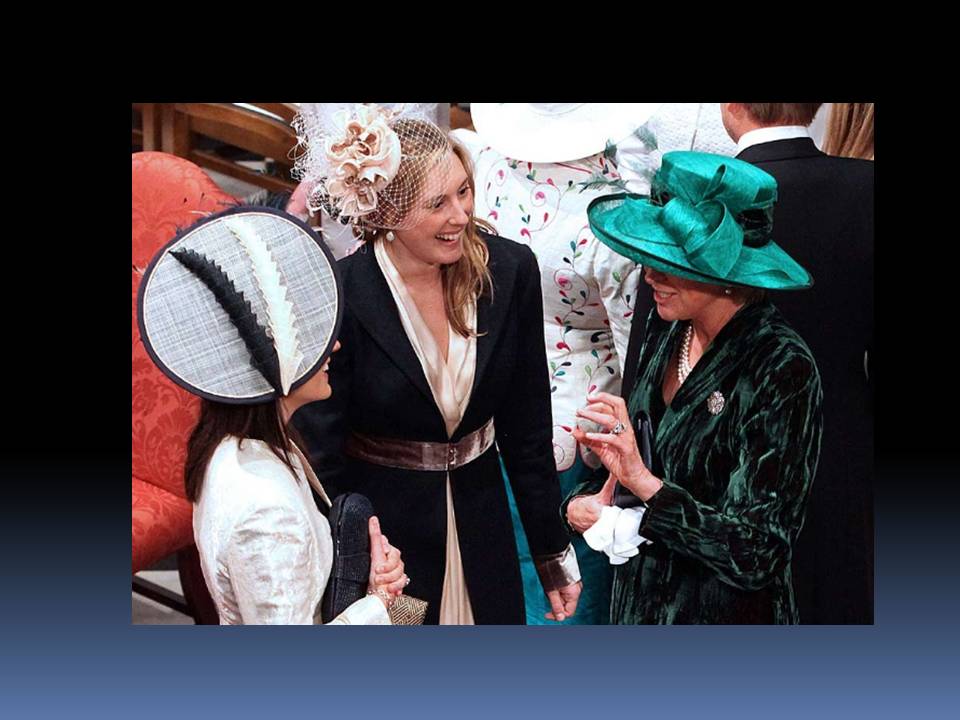 Las pamelas, sombreros y tocados florales dan color a la boda real británica